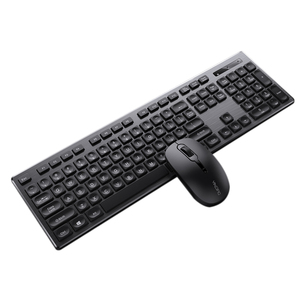 Teclado y ratón inalámbricos de estilo ejecutivo, conjunto de teclado y ratón USB ultrasilencioso para ordenador, Combo de ratón, 2,4G - Product Image 1