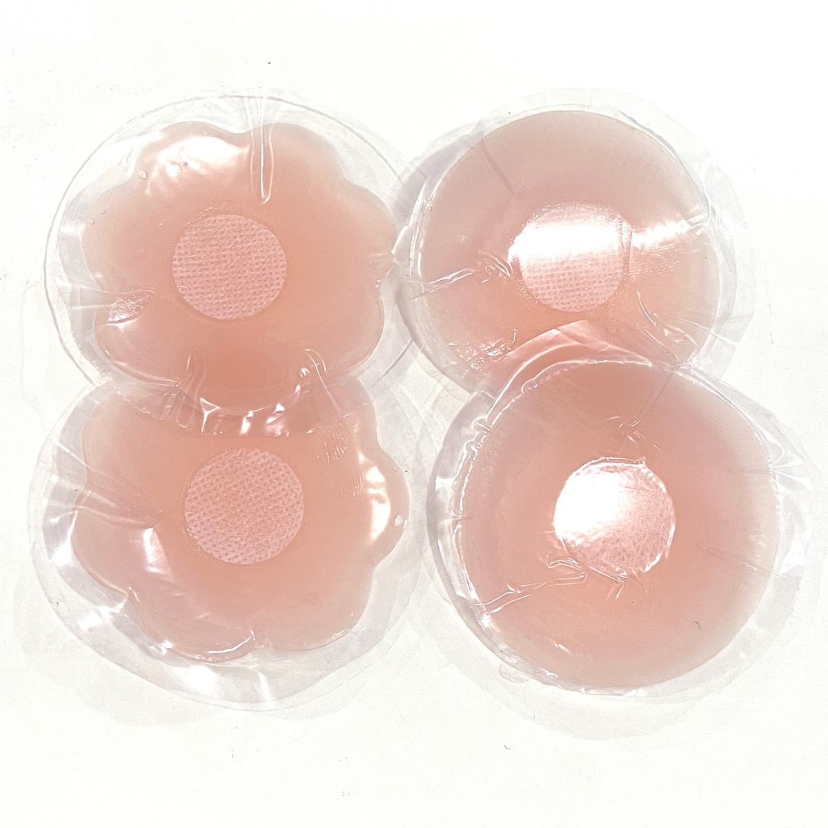 A pair of round (naked makeup)