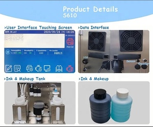 industrielle Verfallsdatum kontinuierliche Tintenstrahl-Chargen-Druckmaschine / CIJ-Codierungsdrucker für Verpackung - Product Image 4