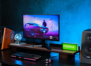 KOORUI-bilgisayar için LCD PC monitörü 24 inç tam yüksek çözünürlüklü süper geniş ekran 165Hz LED oyun monitörü - Product Image 3