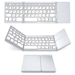 Miniteclado inalámbrico plegable con panel táctil para tableta, teclado portátil recargable con Bluetooth, para Android, Windows y PC - Product Image 3