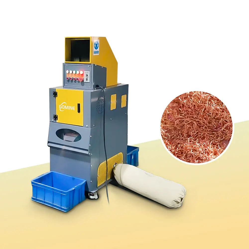 Automatischer Kabel granulator Kupferdraht recycling maschine Kleiner Kupferkabel granulator und Separator maschine