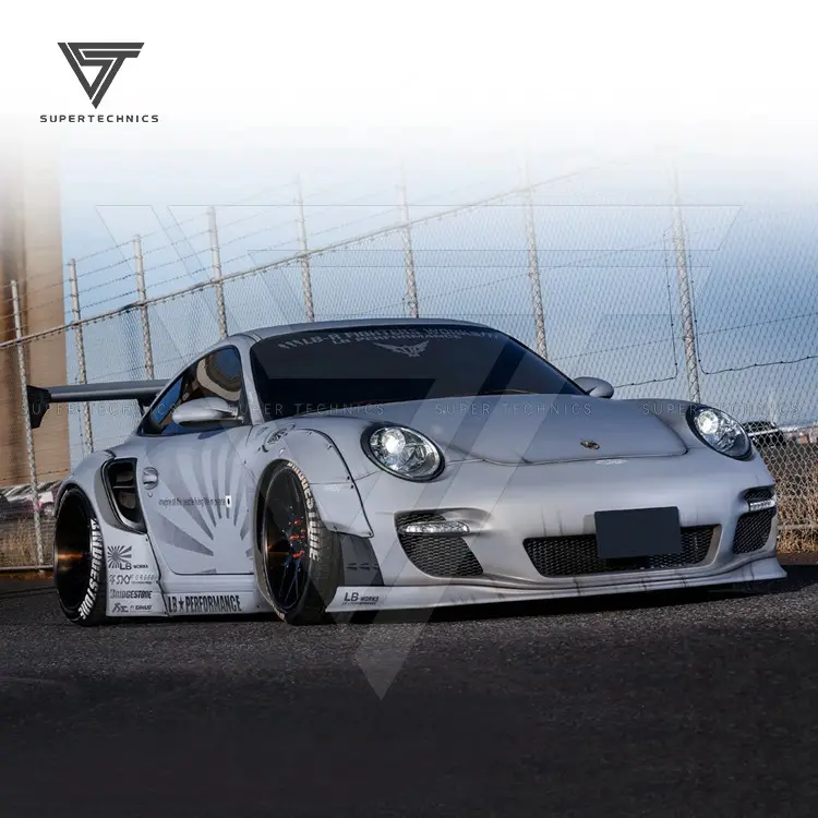 Kit per il corpo largo in fibra di vetro con prestazioni LB per Porsche Carrera 911 997 Turbo 2009-2011