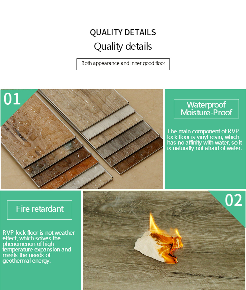 Stone plastic Luxury Vinyl flooring pvc plank spc flooring