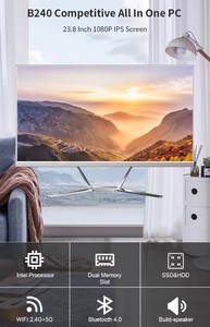 Venta caliente más barato Monoblock IPS pantalla Industrial Panel PC I3 I5 I7 procesador todo en una computadora de escritorio - Product Image 5