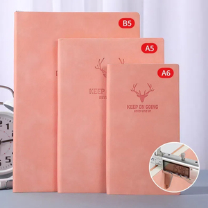 Sales Promotion Academic Pu Journal in Stock 200 Printing <strong>Pages</strong> Meeting Minutes Leather <strong>Plain</strong> <strong>Notebook</strong> A5 Diary - Product Image 5