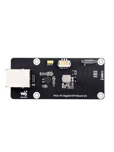 Waveshare Raspberry Pi 5 PCie a ETH Placa de expansión Montaje lateral Placa adaptadora de Puerto Gigabit Ethernet Sin unidad Plug and Play - Product Image 1