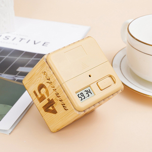Wooden Cube Timer Einstellbarer Schwerkraft sensor 5 10 20 30 Minuten Countdown-Timer Digitaler Küchen timer zum Kochen Spaß Flip Timing