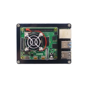 9 lớp Acrylic trường hợp đối với <span class=keywords><strong>Raspberry</strong></span> <span class=keywords><strong>Pi</strong></span> 4 mô hình B trong suốt với vỏ màu đen + quạt làm mát + bảo vệ bìa cho <span class=keywords><strong>Raspberry</strong></span> <span class=keywords><strong>Pi</strong></span> 4 4B - Product Image 2