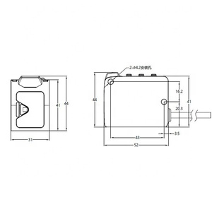 Analógico 4-20mA digital RS485 salida 5m 10M Rango de medición sensor de distancia láser compacto - Product Image 5