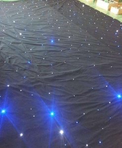 Cortina LED estrella Navidad telón de fondo tela luz Dmx Control ignífugo para KTV decoración de escenario de boda - Product Image 1