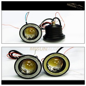10w 20w2.5インチプロジェクター<span class=keywords><strong>LED</strong></span>フォグライトCOBLEDハローエンジェルアイズ車のSUVトラック用