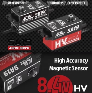 AGFRC SA19 19KG 0,073sec basso profilo 360 gradi servomotore programmabile senza spazzole intelligente Winch impermeabile Servo per auto Robot RC - Product Image 5