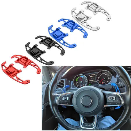 2 Chiếc Cho Volkswagen VW GOLF POLO GTI R GTD GTE MK7 TIGUAN LAMANDO Scirocco Tay Lái Xe Paddle Shift Mở Rộng Shifter