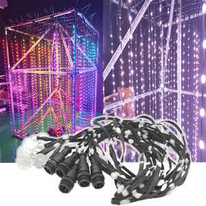DMX512 RGB Wechselndes Magic 3D Matrix LED-Licht Pixel licht für kommerzielle veranstaltungs orte Hotel ausstellung Programmier barer 3D-LED-Lichtwürfel