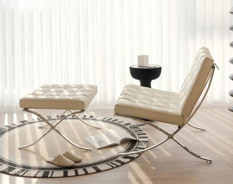 Cuir blanc anti-griffures pour chat, 80 cm, avec pédale.