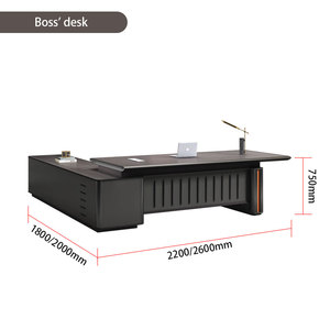 Liyu modulare Custom lusso casa ufficio mobili da lavoro LED luce scrivania da ufficio Computer con lampada - Product Image 5