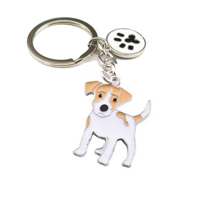 Portachiavi creativo regalo carino adorabile animale cani da compagnia portachiavi Souvenir in metallo