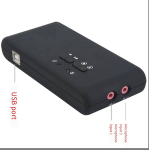 USB 7.1サウンドカード2.0オーディオインターフェース8-Ch USB機能高スタジオレベルプロ音楽デバイス音声録音機能付き - Product Image 6