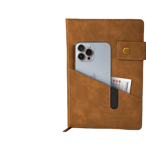 DDP spedizione di imballaggi personalizzati per importazione notebook semi executive diary 2025 A5 con copertina rigida in pelle rossa notebook con spago
