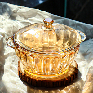 Hộp đựng thức ăn thủy tinh cao cấp, chất liệu thủy tinh borosilicate, dùng trong nhà, gồm nồi, bát súp có nắp đậy - Product Image 4