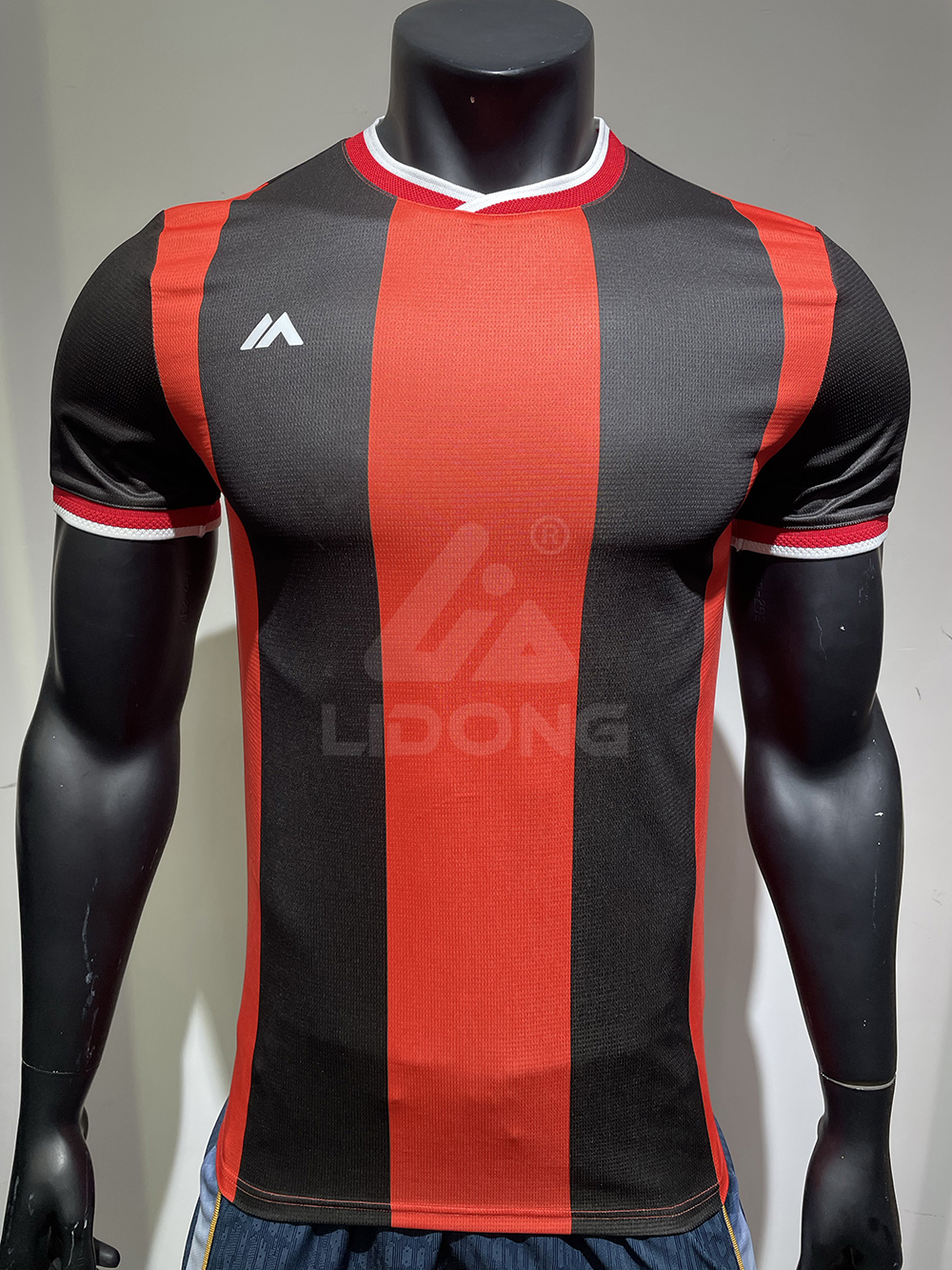 Camiseta de fútbol roja para sublimación