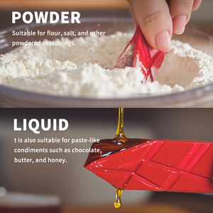 Đa giác phẳng 3-in-1 đo thìa đa chức năng gấp Thìa nấu nướng muỗng canh phẳng đo ly - Product Image 4