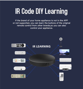 Tuya Smart IR Learning telecomando universale WiFi RF433/RF315 funziona Alexa Google Home 5V 1A tensione per sistema Smart Home - Product Image 6