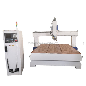 Cambio automático de herramientas, máquina de tallado CNC de 4 ejes con husillo giratorio de 9kw y 180 grados para fresado de madera/espuma - Product Image 3