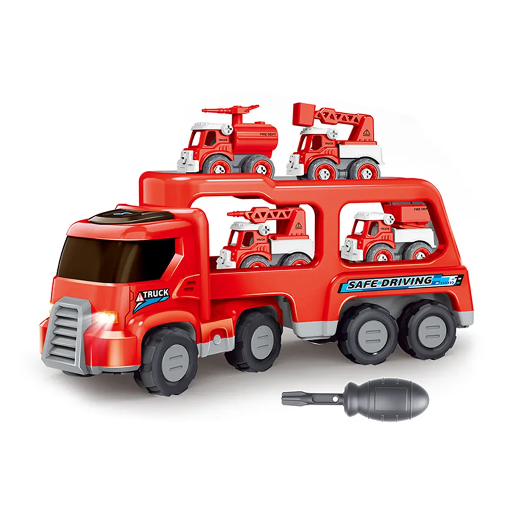 Giocattoli per bambini autocarri piccole gru Mixer Dump escavatore giocattolo per 3 4 5 6 anni ragazzi ragazze Unisex addominali in miniatura di plastica macchinine