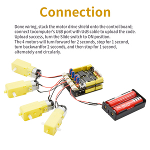 Keyes tudio L298P Schaltung 4-Kanal-Motorantriebsabschirmung Erweiterungs karte für Arduino