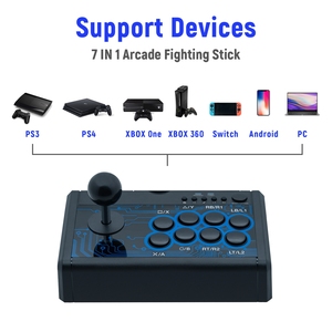 DOBE 7in1 <strong>Mini</strong> Arcade Stick Fightstick Joy Stick Fight Stick for PS4/PS3/<strong>Xbox</strong> One/<strong>Xbox</strong> <strong>360</strong>/for Nintendo Switch/ for Android/PC - Product Image 4