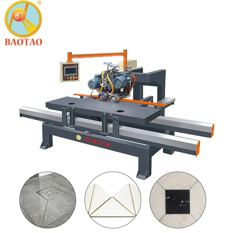 Baotao-máquina de corte de azulejos de cerámica, 1200mm, CNC, doble hoja, tipo mármol y azulejo