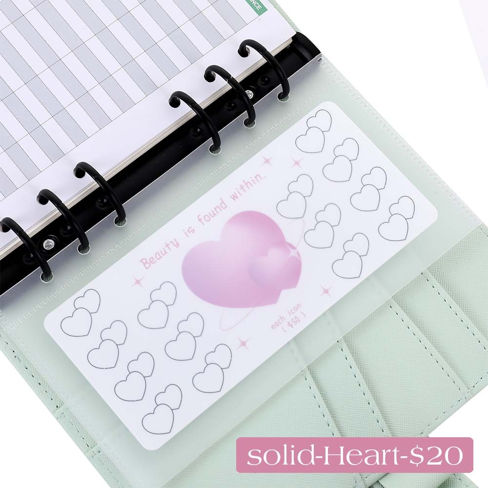 White-Solid - Heart - $20