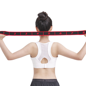 Elasticidad ajustable Tela de poliéster Goma Entrenamiento Bandas de baile Yoga Estiramiento Cinturón Resistencia Bucle Banda de cadera Tiras Ejercicio - Product Image 3
