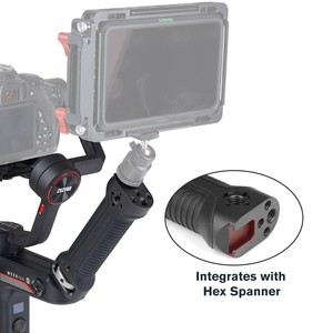 Gimbal Stabilizer Handle Hand Grip Extension Support Rod with Cold Shoe <strong>Mount</strong> <strong>1</strong>/<strong>4</strong> &quot;Screw Holes for Zhiyun Weebill-S - Product Image 6