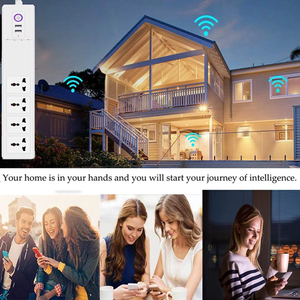 16A Smart Home Strip Google Home Conectividad Wi-Fi Conecta directamente Zigbee Matter Homekit Toma de control remoto Hecho de plástico - Product Image 4