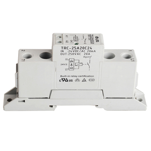 Relé de carril Din de alta potencia TRC-25A20C24, 24v cc/ca, 20ma, 250VAC, 20A, salida, módulo de contacto electromagnético de arranque suave - Product Image 2