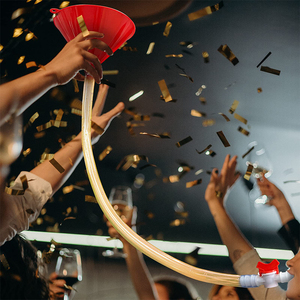 Đôi tiêu đề thiết kế nhựa bia Phễu với van cho chugging cuộc thi bên trò chơi Đại Học sự kiện cho ngày sinh nhật Giáng sinh - Product Image 6