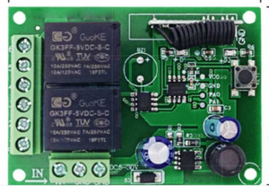 1 2 3 4-Tasten-Rollcode Garage Fernbedienung Lerncode 433MHz 12V 24V 2-Kanal-HF-Relaisempfänger Schlüssel anhänger Sender - Product Image 2