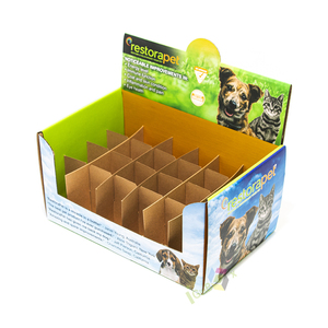 Geri dönüşümlü ambalaj kutuları için Pet malzemeleri katlanır kağıt karton kutular için kediler gıda promosyon köpek gıda kağıt teşhir standı kutusu - Product Image 5