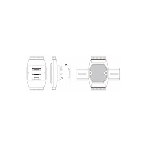 Módulo de adquisición analógica AD 4-20ma a RS485 de 8 canales y 16 bits, voltaje de frecuencia de muestreo de 10HZ y aislamiento de entrada de corriente DAM3158B - Product Image 5