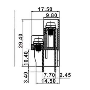300V/15A Pitch 7.62mm <strong>Double</strong> Deck Two <strong>Layers</strong> 2 Levels 22-14AWG Barrier Strips <strong>Terminal</strong> <strong>Block</strong> Used for Computer Motherboards - Product Image 3