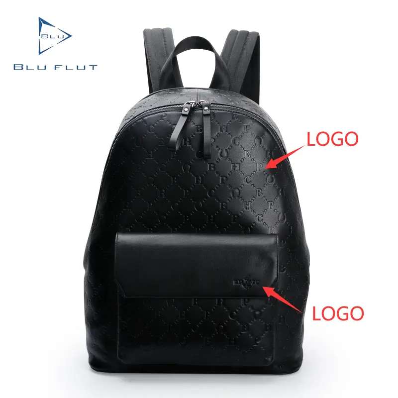 custom backpack full embossed leather bag mens large capacity top leather laptop backpacks custom backpacks for men