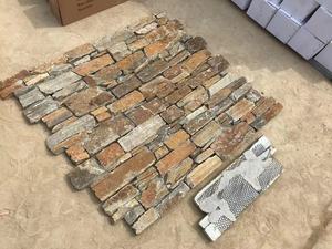 Decorazione per la casa Z forma ardesia impilata rivestimento in pietra impiallacciatura cemento