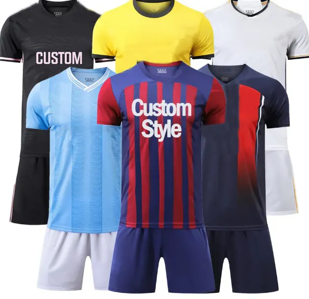 Camiseta de fútbol Nuevos modelos de diseños para hombres Secado rápido Camiseta de fútbol personalizada de alta calidad Jugador y ventilador