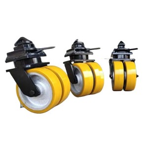 Ruedas para contenedores de poliuretano con núcleo de hierro de doble rueda de 6 ~ 12 pulgadas, adecuadas para carga y descarga de contenedores en puertos y - Product Image 3