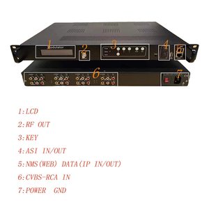 4/8 kanal SD kodlayıcı modülatör ses ve Video dönüştürücü, RF yayınına AV ASI - Product Image 2