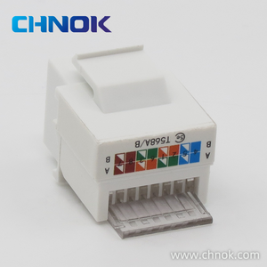 RJ45 UTP 5e类/6类/6a类/78p8c类90度网络以太网模块化梯形插孔DP-KJ-8023 - Product Image 3