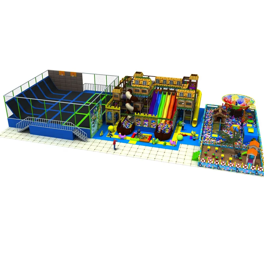 Kundenspezifischer Hersteller von Indoor-Spielplatzausrüstung und Kinderspielplatz-Anlagen für große Trampolin-Parks